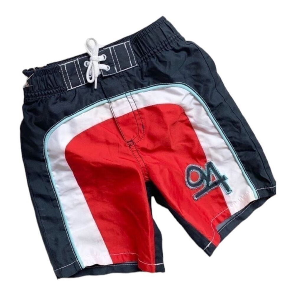 Toddler Boys Old Navy Dukes Patriotic Swimming Trunks Board Shorts - Sz 2T